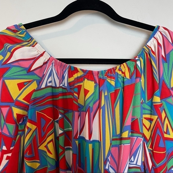 Million Bullpup Geometric Print Cover Up / Romper - Picture 8 of 10